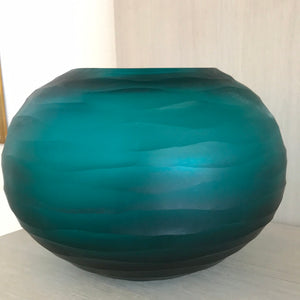 Waves glass bowl