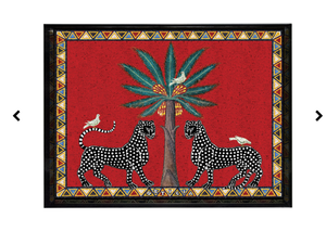 Red Mosaic Tray by Ortigia