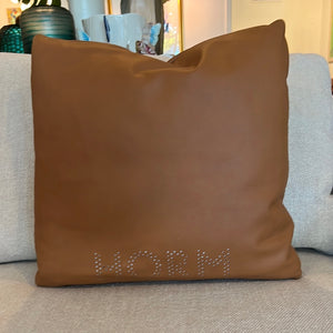 Leather pillow 16 x 16